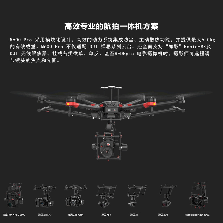大疆 经纬m600pro系列 专业无人机